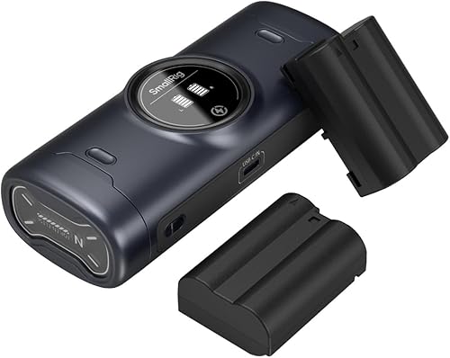 SMALLRIG EN-EL15c Kit de batería para cámara Nikon, cargador de doble ranura de 18 W, 2.5 h, batería de 2520 mAh, pantalla HD, compatible con Nikon