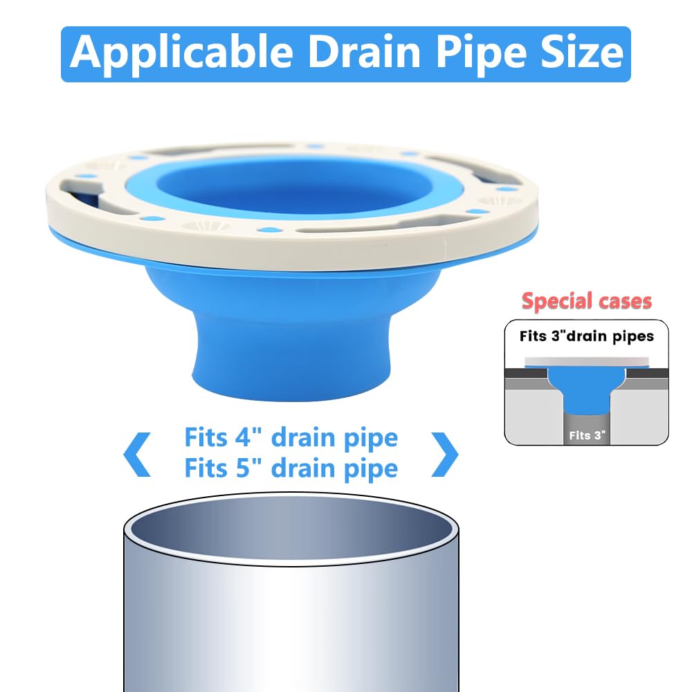One-N-Done WC-Flansch-Reparaturset: Alles Inklusive – Dichtung, Schrauben, Kappen – Einfach Und Sauber