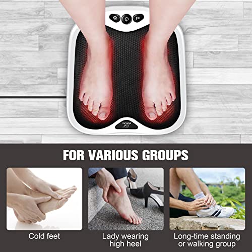 Snailax Foot Massager With Heat, Gifts For Men/Women, Kneading Shiatsu Heated Electric Feet Massager Machine For Plantar Fasciitis,Foot Relief, Washable Cover(White) #TOP4
