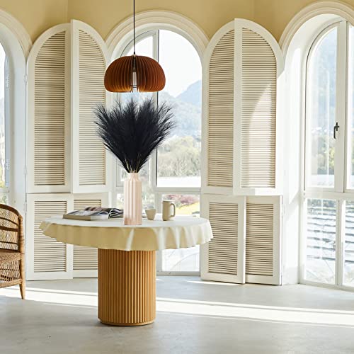 Vierena 8 Pcs Faux Pampas Grass 38"/3.1Ft Tall Artificial Pompous Grass Large Fake Pompas Branches Plants Floor Vase Filler For Flower Arrangement Home Kitchen Boho Decor (Black) #TOP6