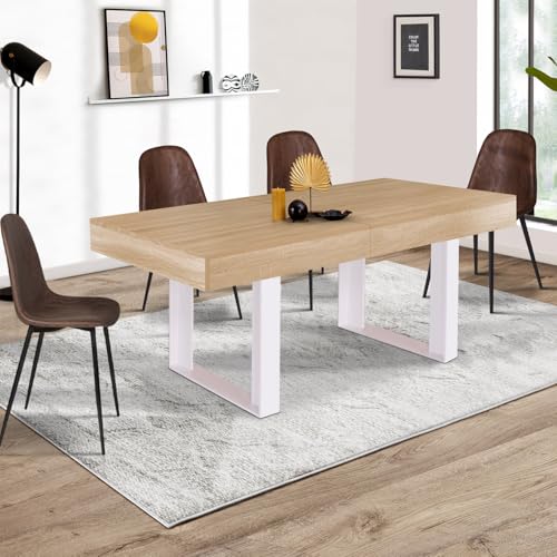 Table à manger extensible Phoenix 4-8 pers. IDMarket