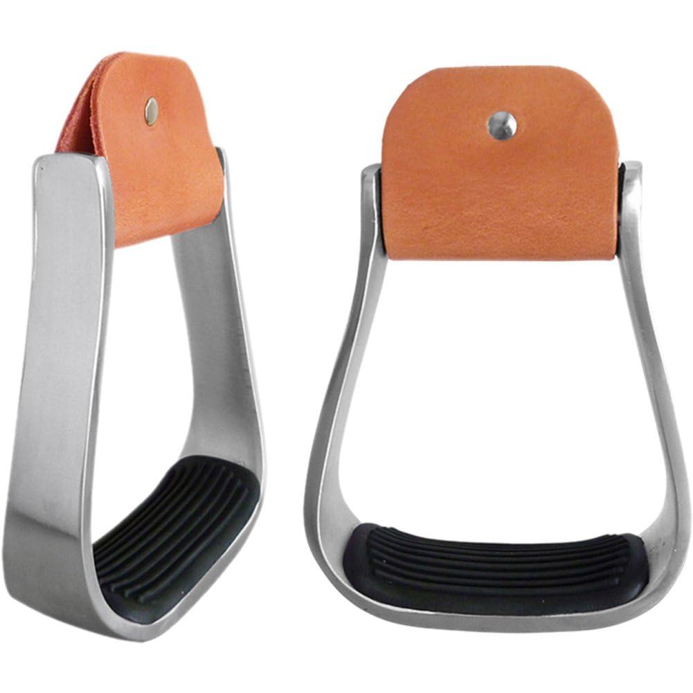 Estribos para Caballos, Estribos para Silla De Montar Estribo para Caballos De Seguridad Occidental con Alfombrilla De Goma Antideslizante para Pies Alivio del Dolor De Tensión