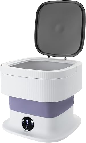 Lavadora portátil, mini lavadora portátil de 10 litros con 3 modos de limpieza para ropa de bebé, calcetines, pequeños delicados, lavadora pequeña