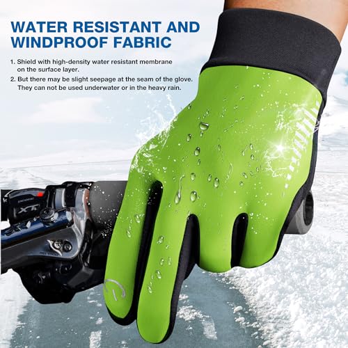 Image of SIMARI Winter Gloves for Women Men - Cold Weather Thermal Touch Screen Ski Snow Glove Liners, Non-Slip Palm & Warm Fleece Lined, for Running Cycling Driving Hiking Walking Sports Outdoor Texting Work