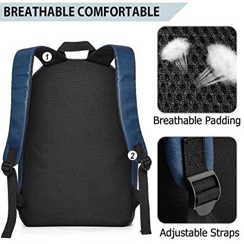 Bluefatty Lightweight Backpack For Women Men Casual Daypack Backpack Waterproof Travel Backpacks With Breathable Shoulder Straps For Hiking -Blue #TOP4