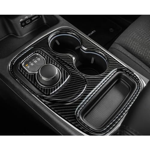 Image of Gear Shift Panel Decals for 2014 2015 2016 2017 Dodge Durango Accessories Car Carbon Fiber Stickers, B