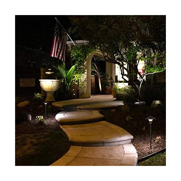 Hykolity LED-Leuchtmittel, niedrig, Bronze, 3 W, 150 lm, 12 V, verdrahtet, für den Außenbereich, Garten- und… – Bild 8