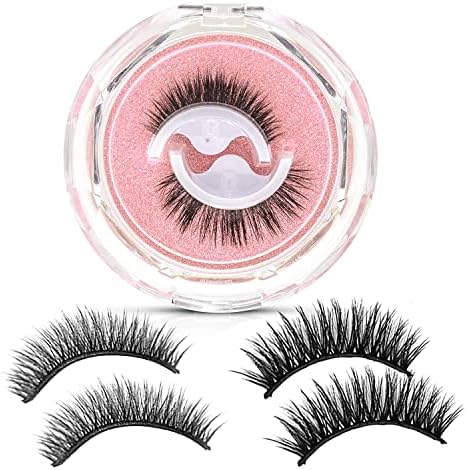 Self Adhesive Eyelashes, Reusable Self Adhesive Eyelashes, Self Adhesive Eyelashes Reusable Self Sticking, Reusable Eyelashes Self Adhesive, Reusable Self-adhesive Eyelashes Natural Look , Self Sticking, No Glue Eyelashes（2 Styles)