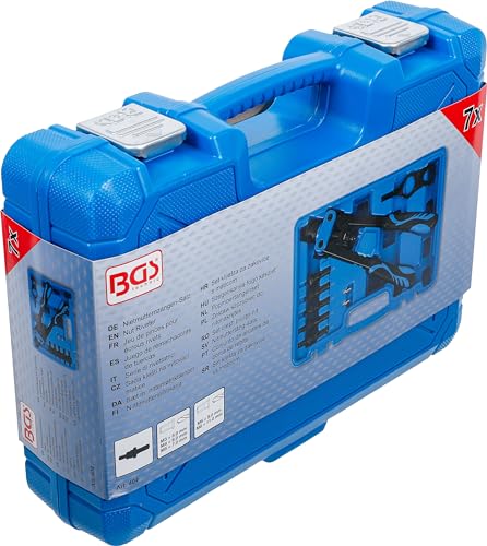 BGS 404 | Nietmutternzangen-Satz | 7-tlg. | M3 - M4 - M5 - M6 - M8 | Nietzange | Set | Blindnietzange | Nietmaschine