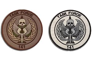 2pcs Task Force 141 Embroidery Patch Military Tactical Gear Applique