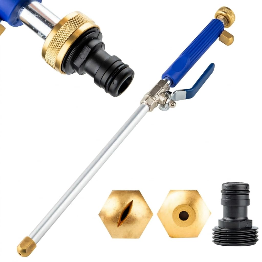 Jethose Pressure Washer Water Jet High-Pressure Cleaning Hose for Garden Watering, Patio Cleaning & Car Washing