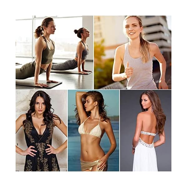 Stycizom Silikon Nipplepads,Nipple Cover für Damen,Wiederverwendbares Nipple Pads,Ultradünne Selbstkleb Unsichtbar Atmungsaktiv,Silikon Nipplepads Nipple Kleber für Abendkleider – Bild 8