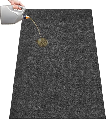 Funvalley Surperfect Garage Oil Spill Mat 36x59 Waterproof Backing Absorbent Oil Pad Reusable Under Car Driveway Mats Garage Floor Mats Protects Floor from Spills Drips Splashes and Stains