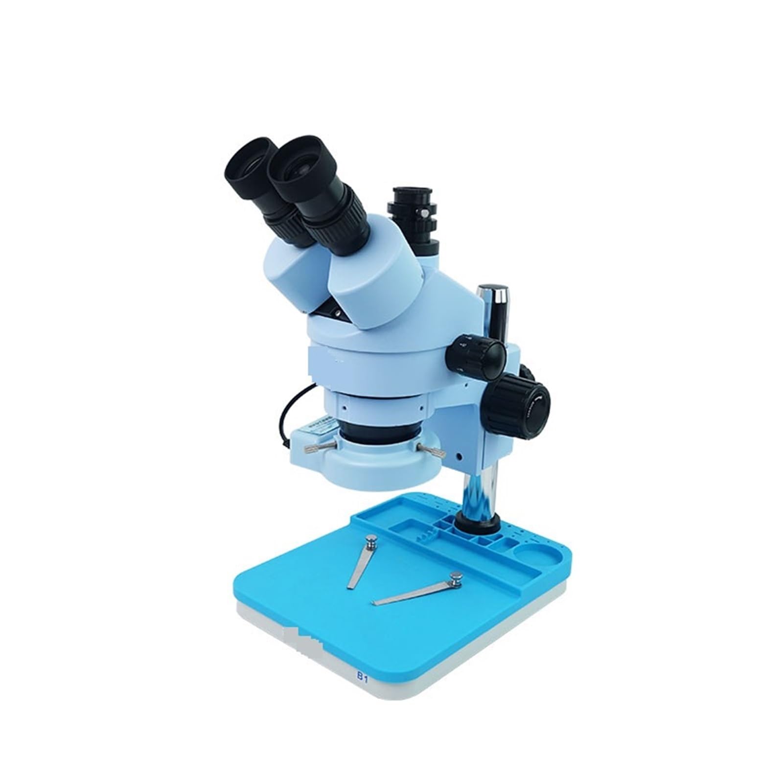 Mikroskop Stereoskopowy Trinocular HD 7X-45X Z Lampą LED Do Mikroskopu Do Napy Telefonu Komórkowego Studium biologiczne