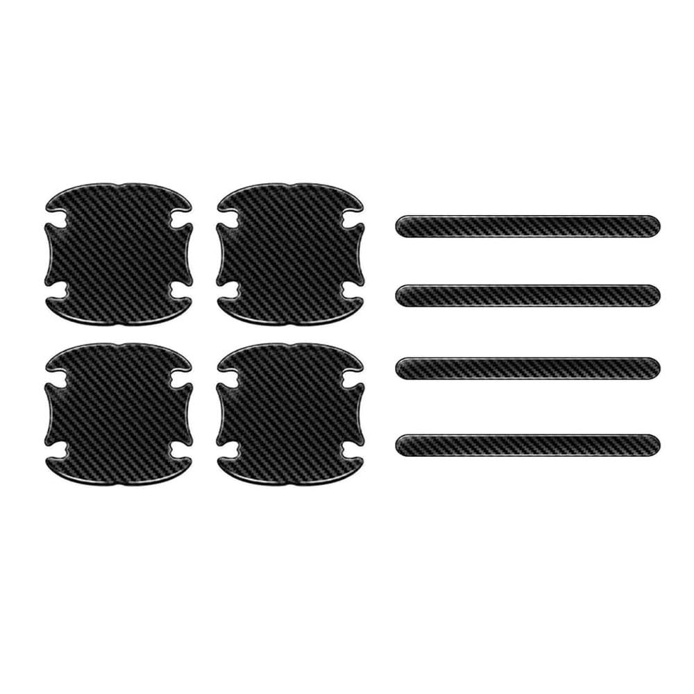 adszqq Protectors for Citroën SpaceTourer (K0 2016-2025 2026) Car Door Handle Carbon Fiber Texture Anti Scratch Cup Bowl Cover Guards Universal Automotive Exterior Accessories 8 Pieces