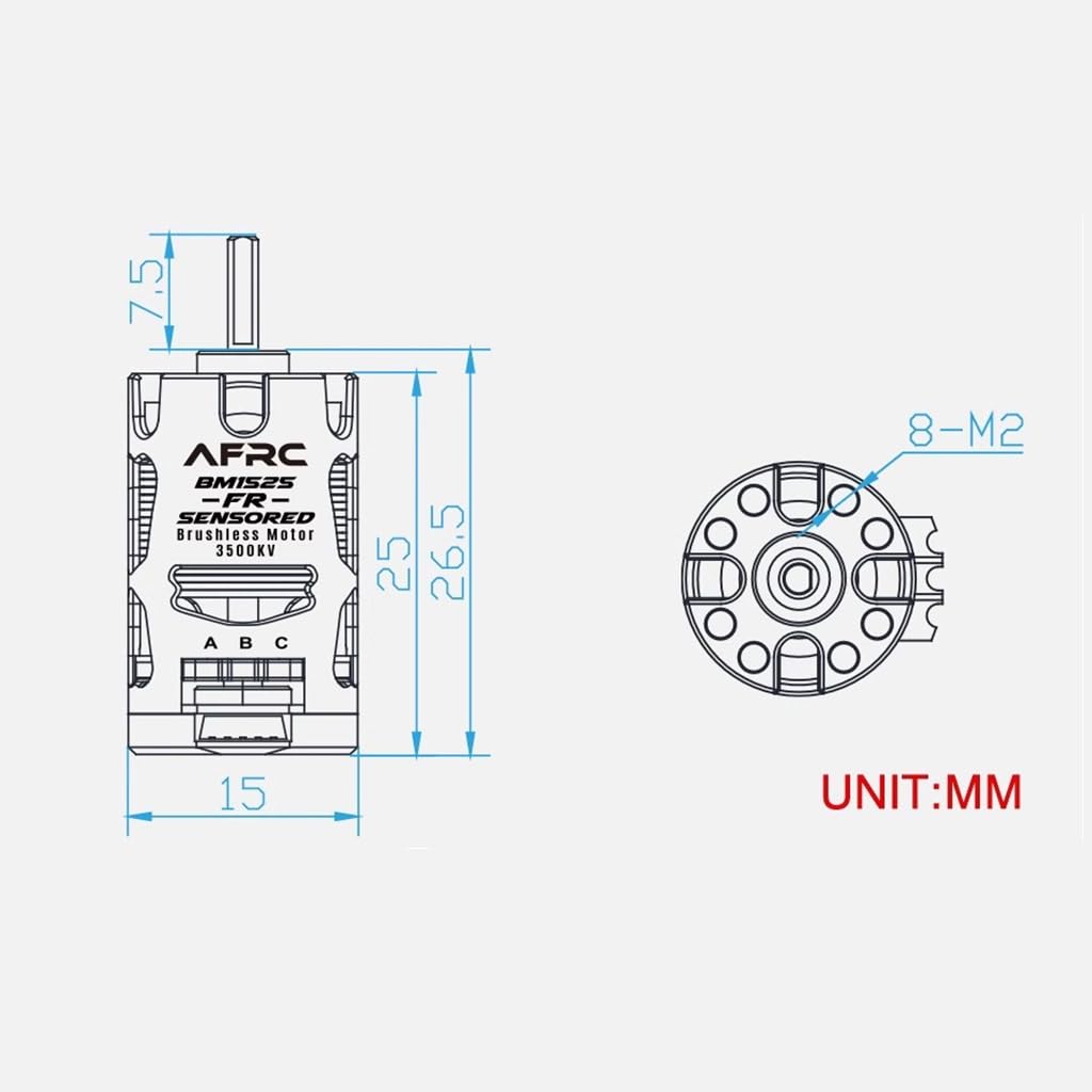 Amazon.co.jp: 1525 3500KV センサー付きブラシレスモーター