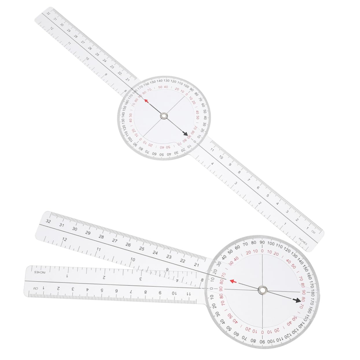 STOBOK 10stücke Goniometer Protractor Transparent Winkellineal Für Präzise Winkelmessungen Für Architektur Ingenieurwesen Design Und Schulbedarf Rotierbar Langlebig