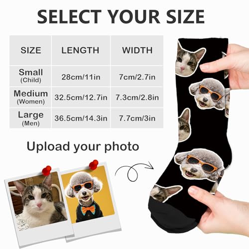 Bemaystar personalisierte socken personalisierte geschenke,socken mit gesicht personalisiert,Weihnachtsgeschenke für Männer Frauen