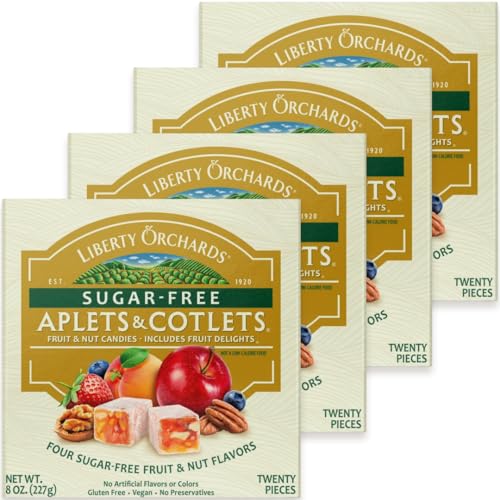 Liberty Orchards Sugar Free Aplets & Cotlets - 4 Pack