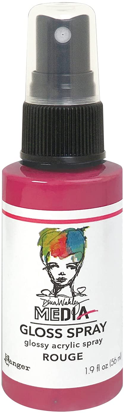 Dina Wakley Media Gloss Sprays 2oz-Rouge