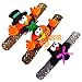 YeahiBaby Pailletten Slap Armbänder Bander Klatscharmband Leuchtende Mitgebsel Sipelzeug für Halloween Kinder Jungen Mädchen Party Dekoration 3 Stücke