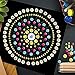 5-Piece Mandala Dot Painting Tool Set - Reusable Stencils with 8/12/16 Segments for DIY Art Projects