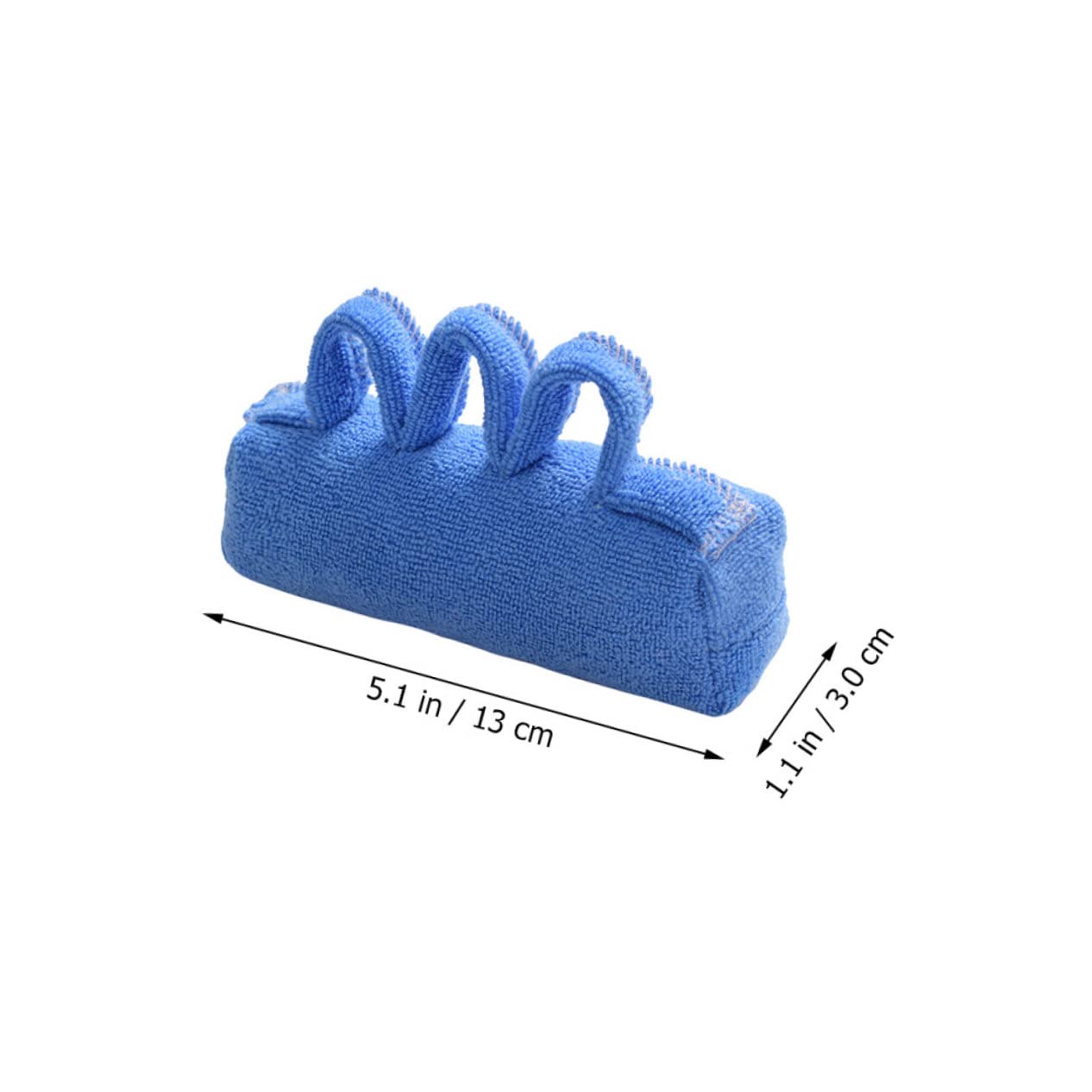 Separador de Dedos Ergonómico Azul para Personas Mayores, Cojín Terapéutico de Tejido Fácil de Limpiar y Desmontable para Rehabilitación de Manos y Prevención de Llagas