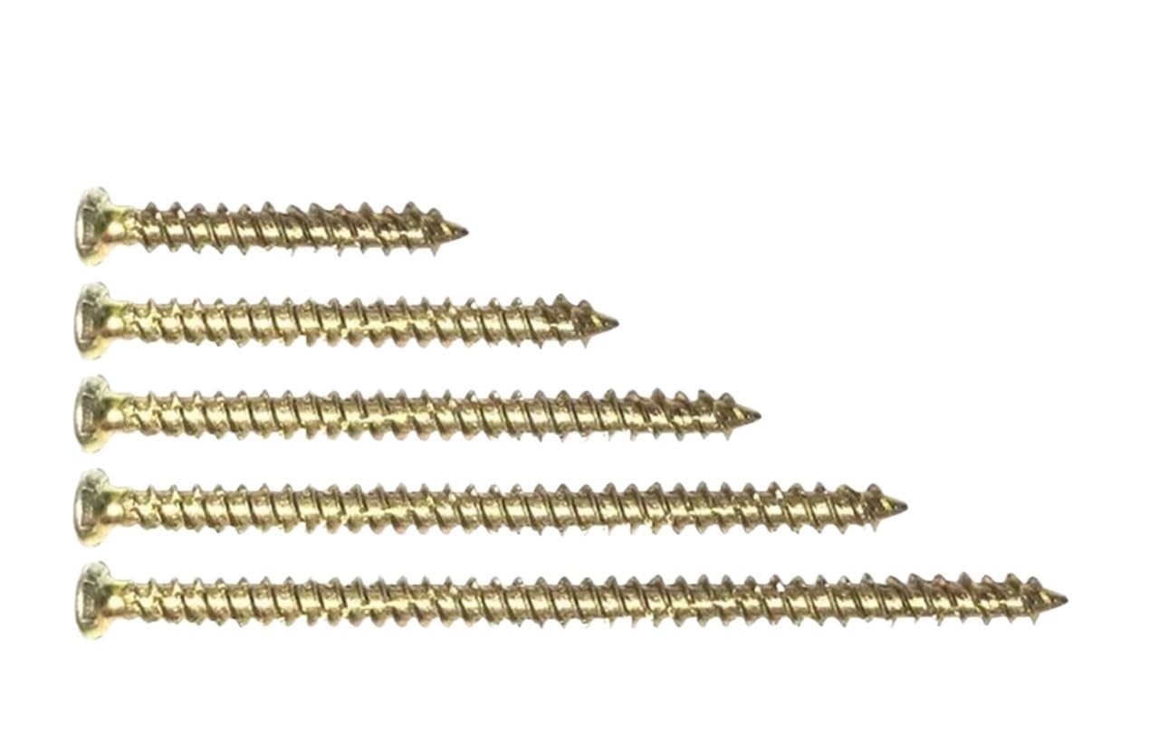 Tornillos de hormigón, Tornillo autorroscante de Pared, Cabezal de accionamiento for fijación de Pared, instalación de Puertas y Ventanas, Perno de expansión de 7,5mm(7.5X52 (60PCS))