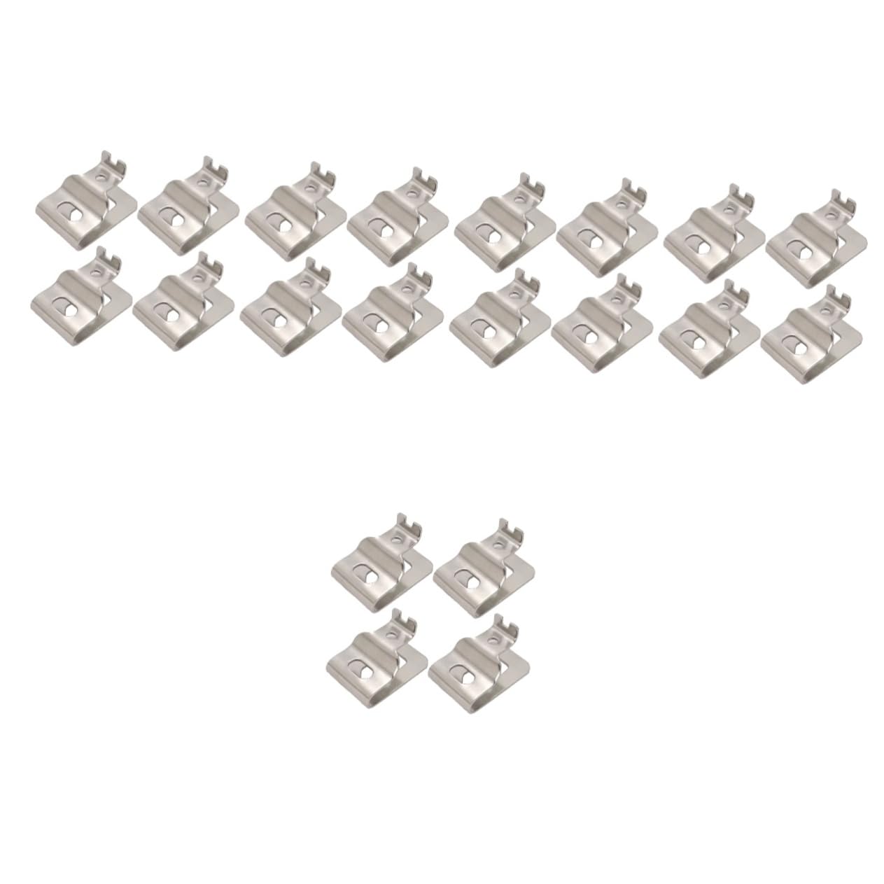 HOMSFOU 20pezzi Ganci Clip Per Cintura Inossidabile Per Trapano Elettrico Supporto Per Utensili Compatibile Con Organizzazione Efficiente Degli Strumenti
