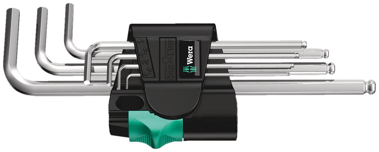 Wera 950 PKL/7 SM N Winkelschlüsselsatz, metrisch, gestellverchromt, 7-teilig, 05022181001