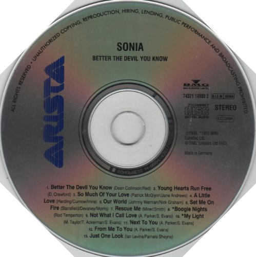 SONIA - BETTER THE DEVIL YOU KNOW