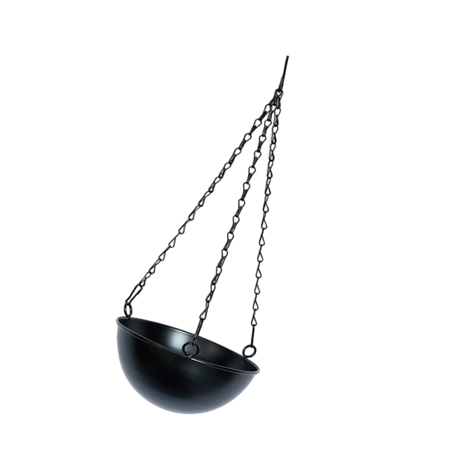 ZBIianxer Large Capacity Hanging Planter Baskets Flower Pots Iron Construction, for Porch & Garden Greeneries Chain Planter