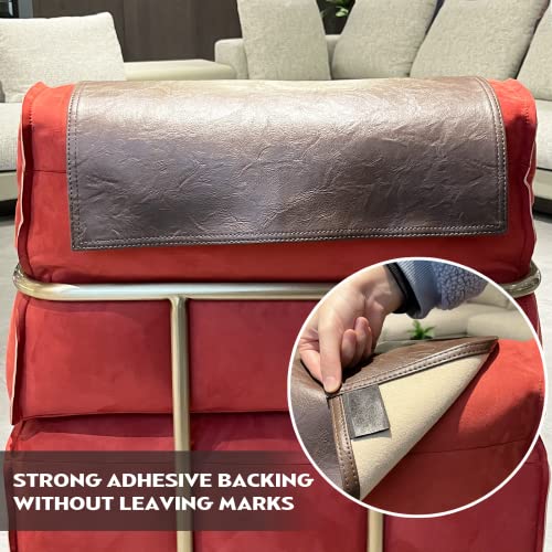 Headrest Cover For Furniture Slipcovers,Faux Leather Headrest Protector For Recline Chair Head Protector Cover For Sofa 17 X 27 Theater Seat Headrest Covers(Brown) #TOP2