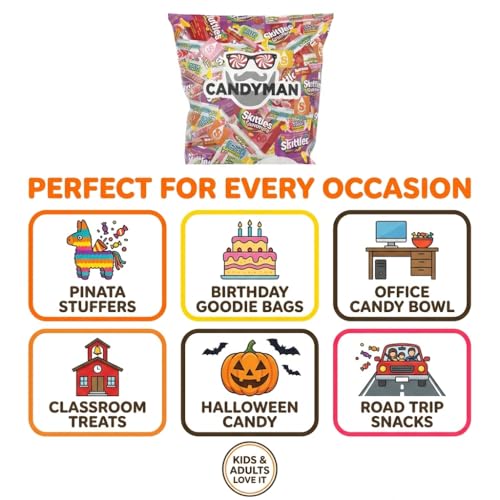 Candyman Candy Variety Pack, 1 lb, Individually Wrapped Bulk Candy - image 2
