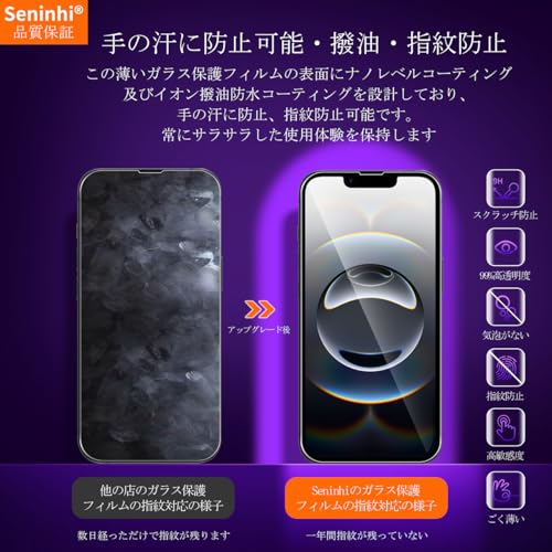 undefined 対応 iPhone 16E ガラスフィルム ガイド枠付き 【2+2枚セット-国産旭硝子素材】 iphone 16e フィルム(2枚入り) + レンズフィルム (2枚入り) ガイド枠 指紋防止 アイホン16e 強化ガラス アイフォン16e あいほん16e 液晶 保護フィルム 硬度9H 耐衝撃 飛散防止 貼り付け簡単 自動吸着 気泡ゼロ ラウンドエッジ加工 SENTM4APSE4 の商品画像 4