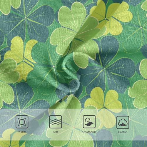 Little Girls' Soft Cotton Underwear Kids Breathable Comfort St Patrick's Day Clover Panties Briefs Toddler3