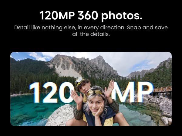 Image of Insta360 X6-8K 360 Camera with 1 /1.1'' Sensors | Action Camera, Dual Custom Square 1 /1.1 inch Sensors, Triple AI Chip, Replaceable Lens 2.0, 140 Minutes 8K Video, White
