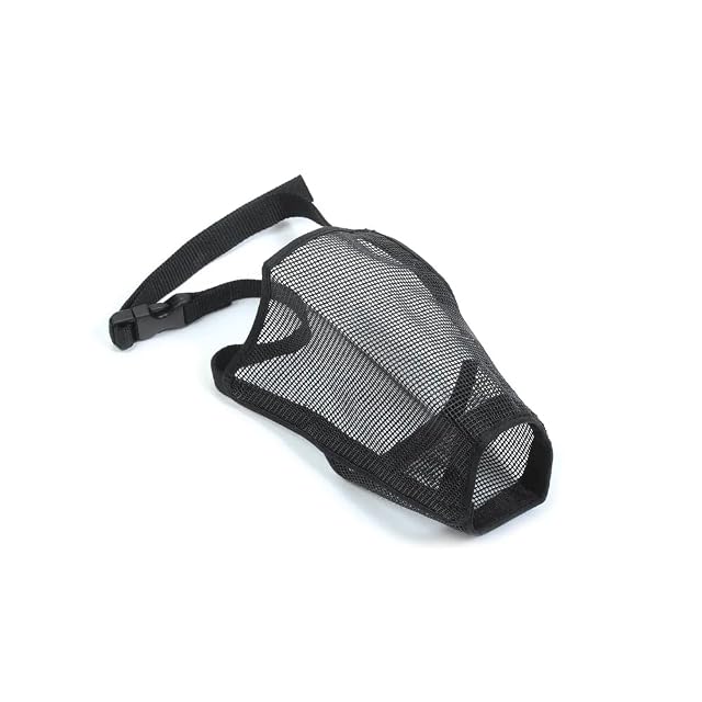 Ancol Bozal de Malla de Nailon Suave y Fuerte para Perro, Color Negro