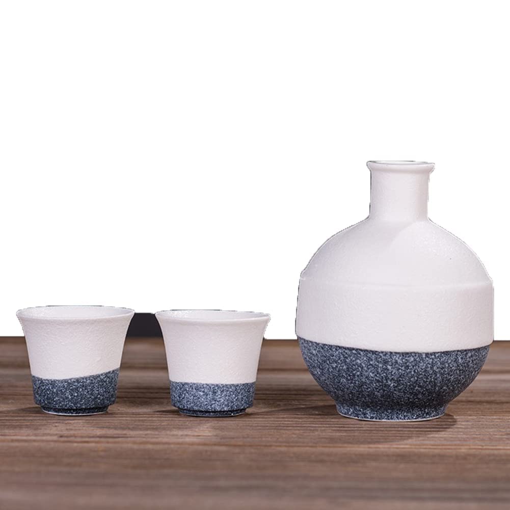 Juego de sake CHFYIJYHM de cerámica para cenas japonesas auténticas en casa