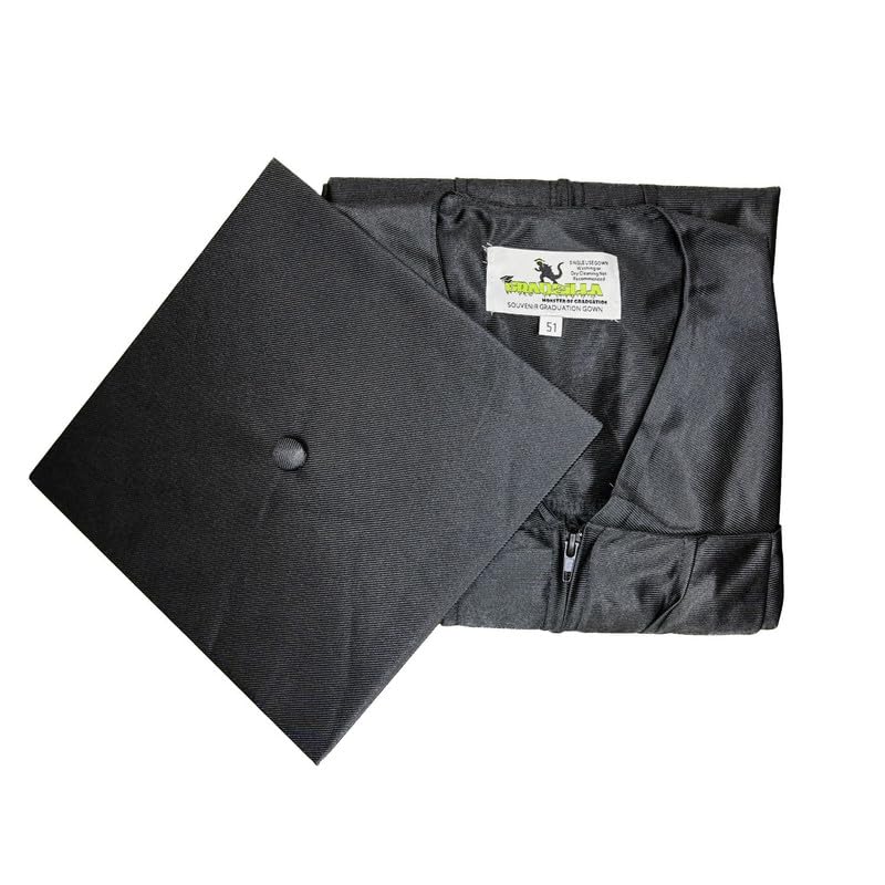 Image of Gradzilla Graduation Cap and Gown Set - Shiny Finish for High School and College, Durable Robes for Commencement Ceremonies
