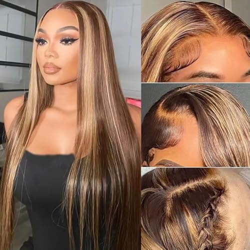 Arsola Ombre Highlight 13x6 Lace Front Wigs Human Hair 180%