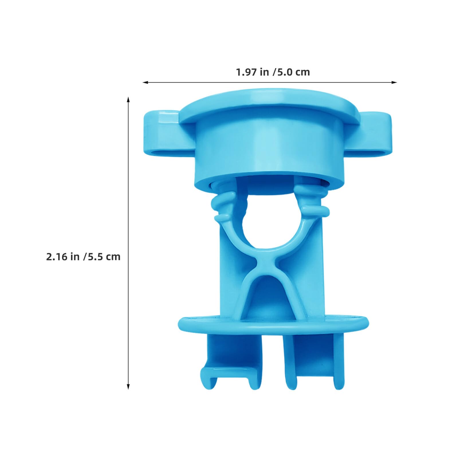 Fermo Isolante per Recinzione Elettrica, Scanalatura 12mm, 50 Pezzi