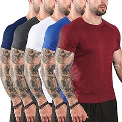 5 Pack White, Dark Grey, Dark Blue, Blue, Wine Red