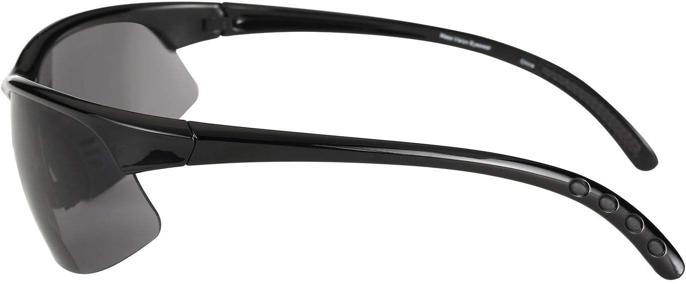 Mass Vision 2 Pair of Bifocal Sport Wrap Reading Sunglasses, Outdoor Sun Readers for Men and Women (Polarized - Black, 3.0, multiplier_x)