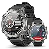 2026 AI Smart Watch with GPS, Offline Maps, Compass, Heart Rate, Blood Oxygen, Stress, Sleep monitor, 178 Sports Modes, 5ATM WaterproofRound Watch, 1.43-inch AMOLED Display, Compatible Android and iOS