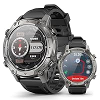 2026 AI Smart Watch with GPS, Offline Maps, Compass, Heart Rate, Blood Oxygen, Stress, Sleep monitor, 178 Sports Modes, 5ATM WaterproofRound Watch, 1.43-inch AMOLED Display, Compatible Android and iOS