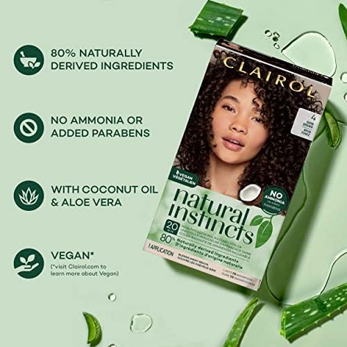 Clairol Natural Instincts Demi-Permanent Hair Dye, 2 Black Hair Color, Pack Of 3 #TOP6