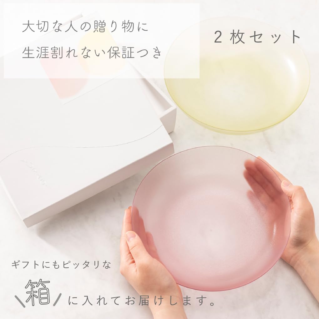 Amazon.co.jp: IJ 割れない 万能 ボウル ランチ 皿 2枚セット 21cm x 2