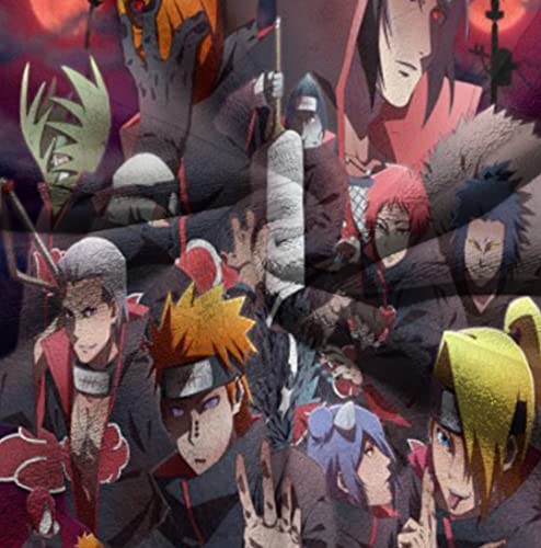 Japanese Anime Series Fashion Camping Hand Towels, Quick-Drying Super Absorbent Soft Hand Towel Microfiber Towel32×16 (40Cm×80Cm) Inches (Akat-Suki 5) #TOP6