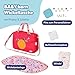 BABY born Wickeltasche für Puppen - Inkl. Windeln, Wickelunterlage, Aufbewahrungsbox & Pins zum Verzieren - Für alle 43cm Puppen - Hochwertiges Puppenzubehör, Rot